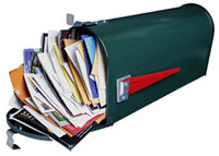 mailbox full of junk mail