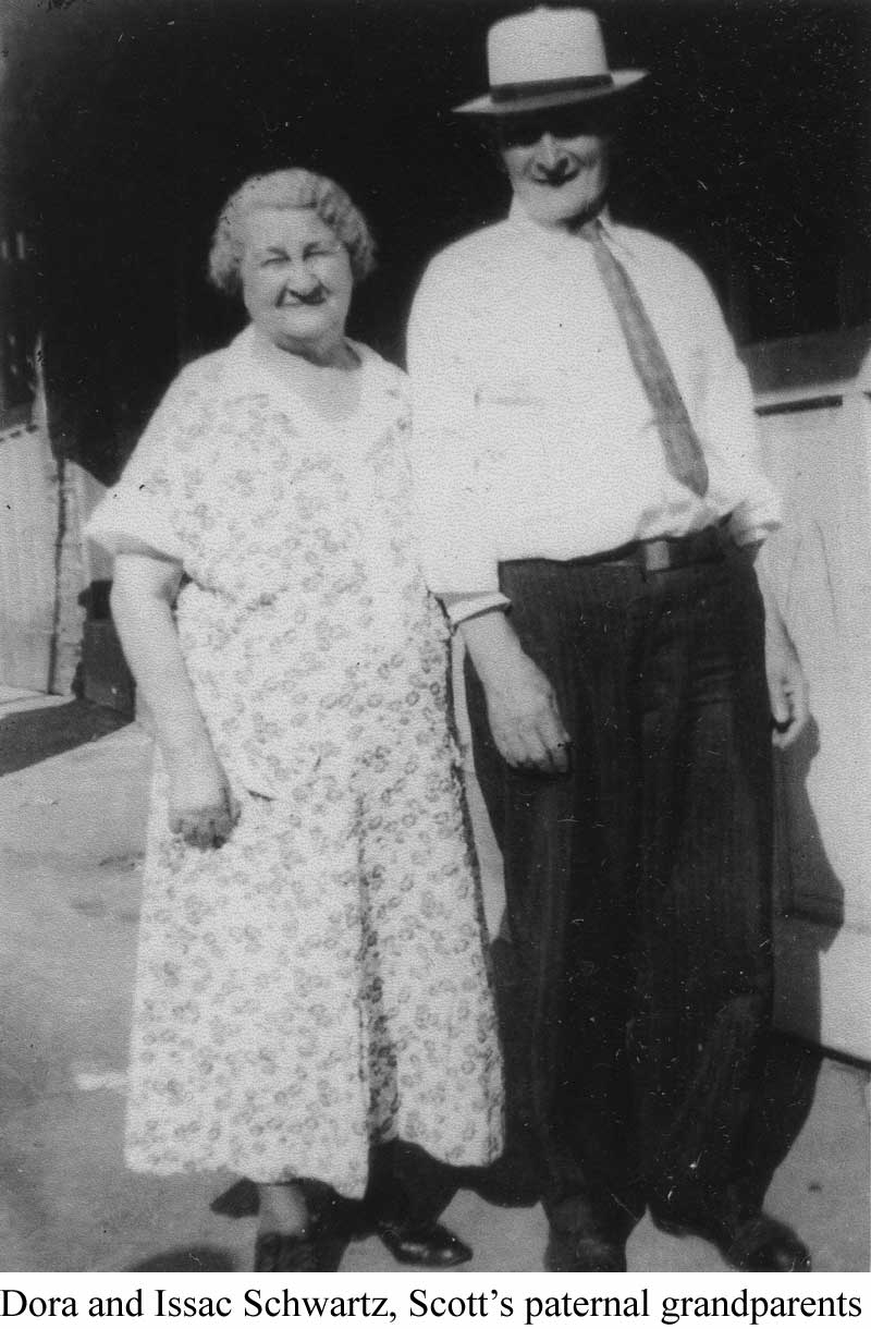 dora and issac schwartz, scott's grandparents